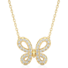 Picture of Elegant Round Diamond Butterfly Pendant (Without Chain)