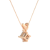 Picture of 0.50 Carat Princess Cut Pendant with Modern Elegance (Without Chain)