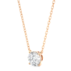 Picture of 1.05 Carat solitaire Round Pendant in a Sleek Bezel Setting (Without Chain)