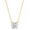 Picture of 1.05 Carat solitaire Round Pendant in a Sleek Bezel Setting (Without Chain)