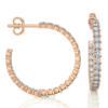 Picture of Elevate your style with stunning 0.90 carat Labgrown diamond hoops.