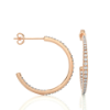 Picture of Round Diamond Hoop Earrings For Effortless Glamour.
