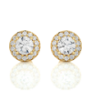 Picture of The perfect halo of glamour with 1.90 carat round diamond studs
