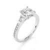 Picture of 1.70 Carat Round with Baguette Cut Diamond Ring.