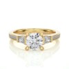 Picture of 1.70 Carat Round with Baguette Cut Diamond Ring.