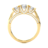 Picture of 1.20 Carat Lab Grown Diamond Three Stone Ring.