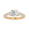 Picture of 1.10 Carat Solitaire with side pear cut Ring (1.60 CTW Diamonds)