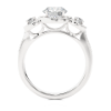 Picture of 1.30 Carat solitaire with 15 cents adjacent Diamond Halo Ring