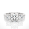 Picture of 1.00 Carat Solitaire Trinity Lab Grown Diamond Ring.(1.60 CTW Diamonds)