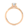 Picture of 65 Cent Solitaire Lab Grown Solitaire Ring with Side Accents.(1.05 CTW Diamonds)