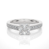 Picture of 2.15 Carat Lab Grown Cushion Cut Solitaire Ring.
