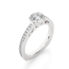 Picture of 1 Carat Solitaire Lab Grown Diamond Ring with Accents. (1.30 CTW Diamonds)
