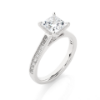 Picture of 1.50 Carat solitaire Princess Cut Diamond Ring (2 CTW Diamonds)