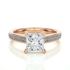 Picture of 1.50 Carat solitaire Princess Cut Diamond Ring (2 CTW Diamonds)