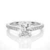 Picture of 1.10 Carat Solitaire Round Cut Ring In a Classic Cathedral Setting.