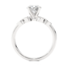 Picture of 1.21 Carat Round Cut Ring,accented with Delicate Heart Shaped Side Stones.