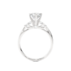 Picture of  0.70 Carat Lab Grown Solitaire Cathedral Ring.