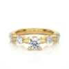Picture of 0.90 Carat Total Floral Design Ring