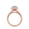 Picture of 1.20 carat Solitaire Lab Grown Diamond Halo Ring.