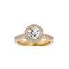 Picture of 1.20 carat Solitaire Lab Grown Diamond Halo Ring.