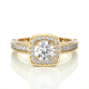 Picture of 1.40 Carat Total Halo Lab Grown Diamond Ring.