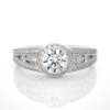 Picture of 0.70 Carat Solitaire Regal Round Halo Ring.(1 CTW Diamonds)