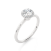 Picture of 0.50 Carat Solitaire Lab Grown Diamond Halo Ring.(0.60 CTW Diamonds)