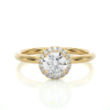 Picture of 0.50 Carat Solitaire Lab Grown Diamond Halo Ring.(0.60 CTW Diamonds)