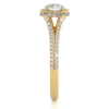 Picture of 1.10 Carat Lab Grown Diamond Halo Ring With Accents.