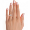 Picture of A Classic 1.10 CT Solitaire Design Elevated With Dazzling Pave Band In 1.50 CTW Total