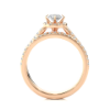 Picture of A Classic 1.10 CT Solitaire Design Elevated With Dazzling Pave Band In 1.50 CTW Total