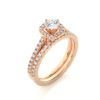 Picture of A Classic 1.10 CT Solitaire Design Elevated With Dazzling Pave Band In 1.50 CTW Total