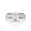 Picture of 0.60 Carat Round Cut Center Stone Ring With A Split Shank (1.15CTW Diamonds)