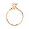 Picture of  1.20 CT Classic Round Cut Diamond Solitaire Ring With A Minimalist Band.