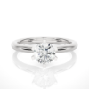 Picture of  1.20 CT Classic Round Cut Diamond Solitaire Ring With A Minimalist Band.