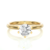 Picture of  1.20 CT Classic Round Cut Diamond Solitaire Ring With A Minimalist Band.