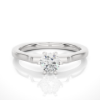 Picture of 0.90 CT Round Solitaire Ring With A Six Prong Setting.