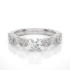 Picture of Elegant 0.70CT Solitaire Ring With A Unique Band Design.