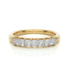 Picture of Modern Band With A Striking Row of Princess Cut Diamonds - 0.50ctw Diamonds