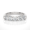 Picture of 1.11 Carat Five Round Stone Lab Diamond Band.