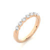 Picture of Sleek Diamond Band With Seven Round Cut Diamonds In a Graceful Setting - 0.50ctw Diamonds