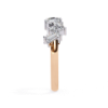 Picture of 0.70 Ct Band Featuring A Zig Zag Pattern Of Baguette And Round Cut Diamonds.
