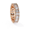Picture of 5Carat Emerald Cut Lab Grown diamond Eternity Band