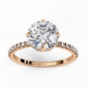 Picture of 2.40 Carat Solitaire Round Diamond Ring With a Diamond Studded Band.(2.66 Ctw Diamonds)