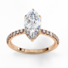 Picture of 1.50 Carat Marquise Solitaire Diamond Ring With A Classic Band.(1.81 Ctw Diamonds)