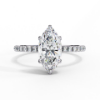 Picture of 1.50 Carat Marquise Solitaire Diamond Ring With A Classic Band.(1.81 Ctw Diamonds)
