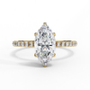 Picture of 1.50 Carat Marquise Solitaire Diamond Ring With A Classic Band.(1.81 Ctw Diamonds)