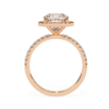 Picture of 1.80 Carat Solitaire Cushion Cut Ring With Halo.(2.10 Ctw Diamonds)