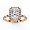Picture of 2.20 Carat Radiant Solitaire Halo Ring.(2.92 Ctw Diamonds)