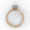 Picture of 1 Carat Pear Shaped Solitaire LGD Ring Designed to Captivate.